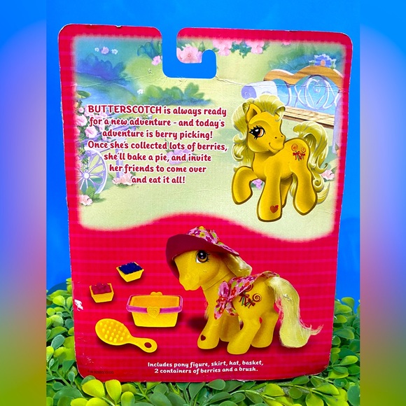 MY LITTLE PONY G3 NWT 2003 BERRY PICKIN’ FUN WITH BUTTERSCOTCH PRETTY FASHIONS - Picture 4 of 16